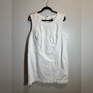 Universal Thread White Jean Sleeveless Mini Dress